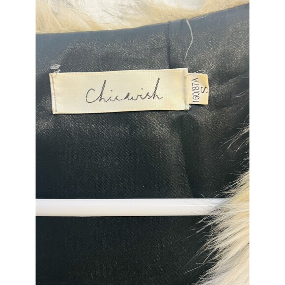 Chicwish Faux Fur Vest Tan Brown Cozy Comfy Boho Hippie Indie Street Size Small - Picture 7 of 7